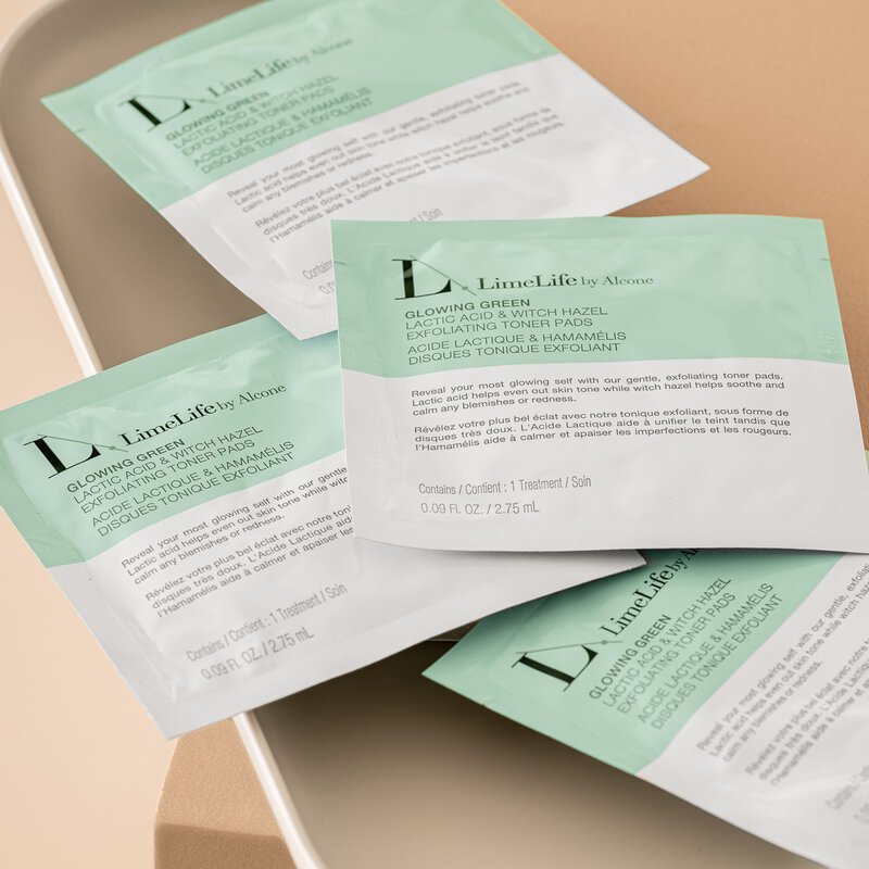 Glowing Green Toner Pads | LimeLife