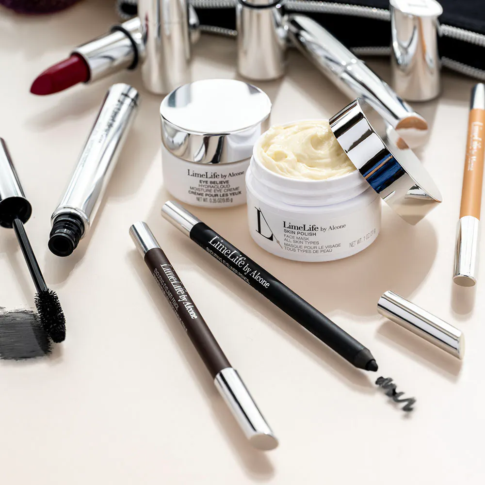 LimeLife products displaying on a counter