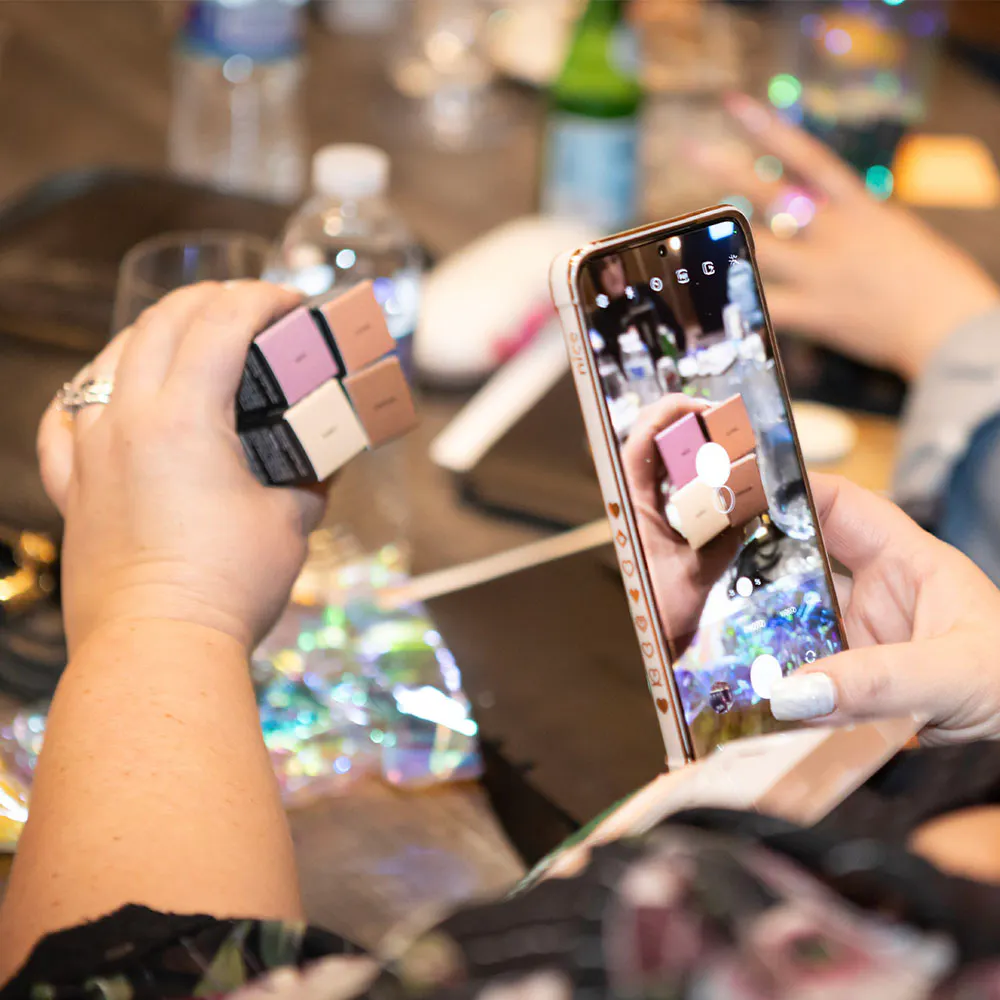 A LimeLife Beauty Guide sharing social content in The Content Room