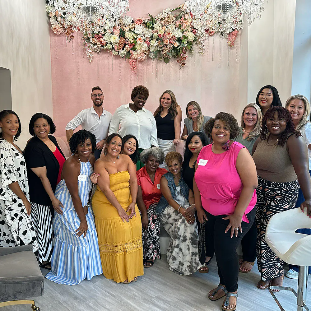 A group of LimeLife Beauty Guides at an event